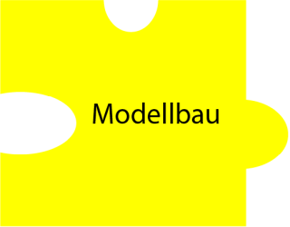 Puzzleteil mit Text: Modellbau